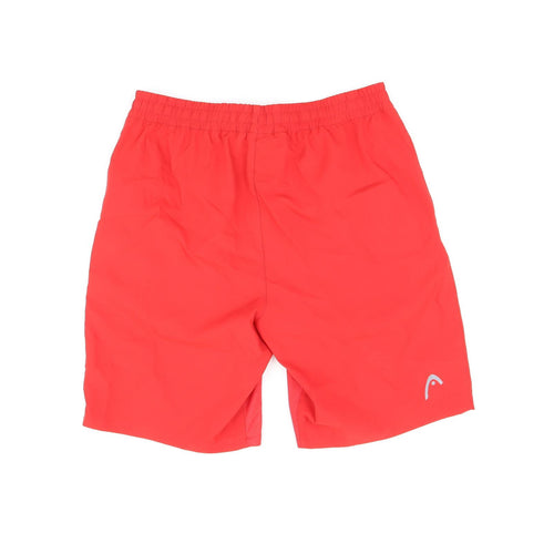 HEAD Mens Red Polyester Athletic Shorts Size M L9.5 in Regular Drawstring - Baseline Tennis
