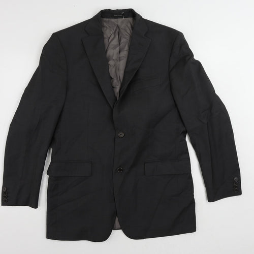 Marks and Spencer Mens Grey Wool Jacket Suit Jacket Size 40 Regular