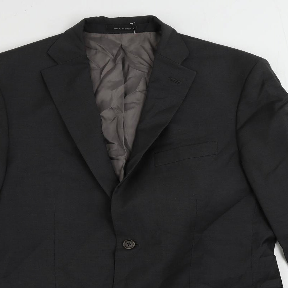 Marks and Spencer Mens Grey Wool Jacket Suit Jacket Size 40 Regular