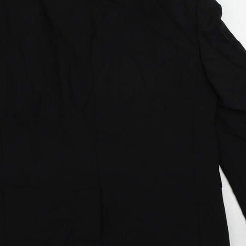 Tom English Mens Black Wool Jacket Suit Jacket Size 38 Regular