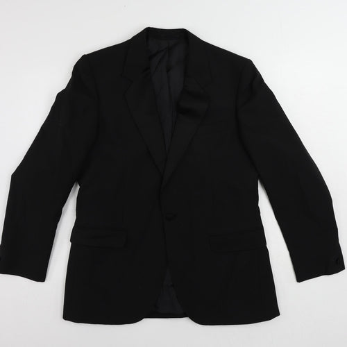Varteks Mens Black Polyester Tuxedo Suit Jacket Size 40 Regular