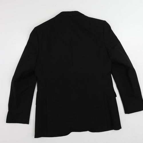 Varteks Mens Black Polyester Tuxedo Suit Jacket Size 40 Regular