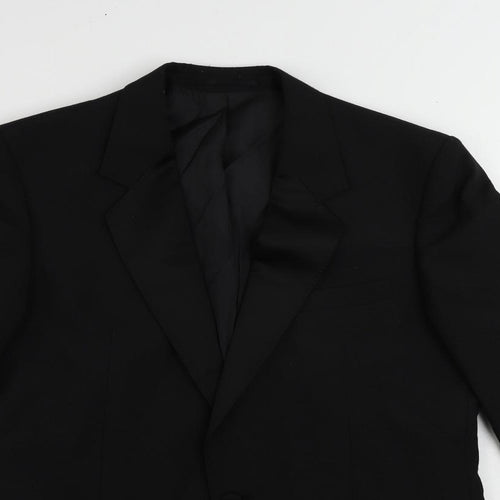 Varteks Mens Black Polyester Tuxedo Suit Jacket Size 40 Regular