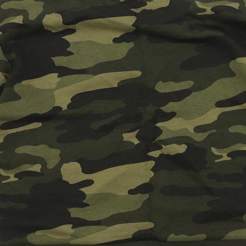 Marks and Spencer Boys Green Camouflage Cotton Pullover Sweatshirt Size 5-6 Years Pullover