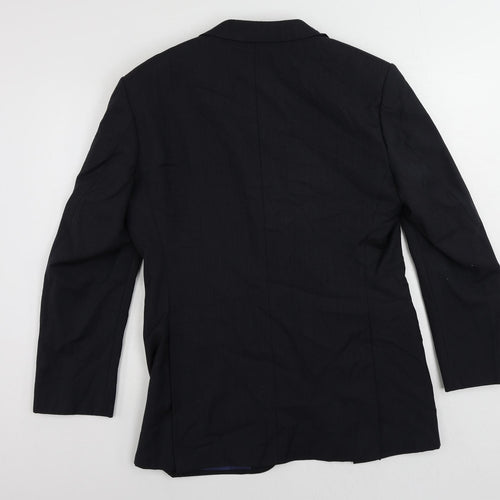 Autograph Mens Blue Wool Jacket Suit Jacket Size 40 Regular