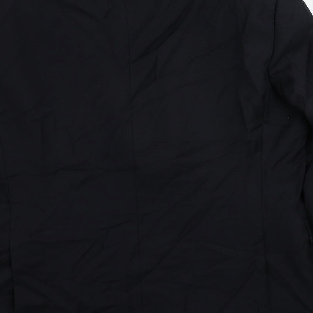 John Lewis Mens Blue Wool Jacket Suit Jacket Size 40 Regular