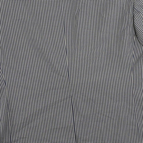 Orvis Mens Blue Check Polyester Jacket Blazer Size 42 Regular