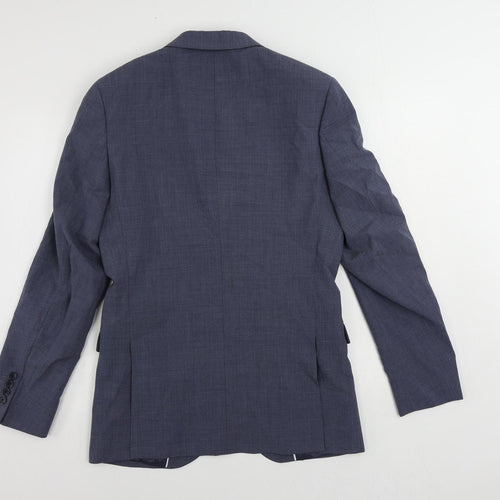 Marks and Spencer Mens Blue Wool Jacket Suit Jacket Size 36 Regular