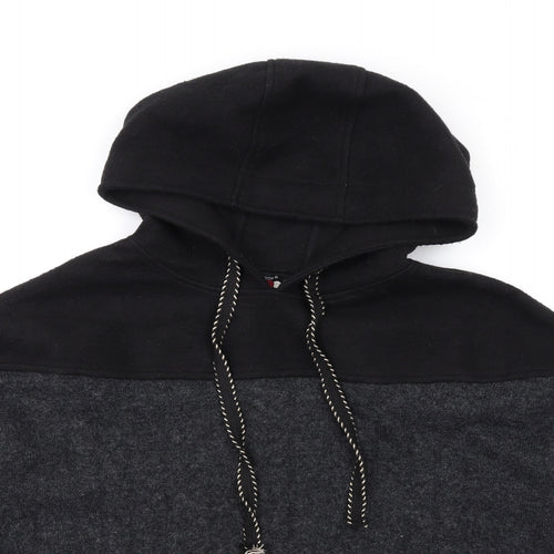 Louise Orop Womens Grey Acrylic Pullover Hoodie Size S Pullover