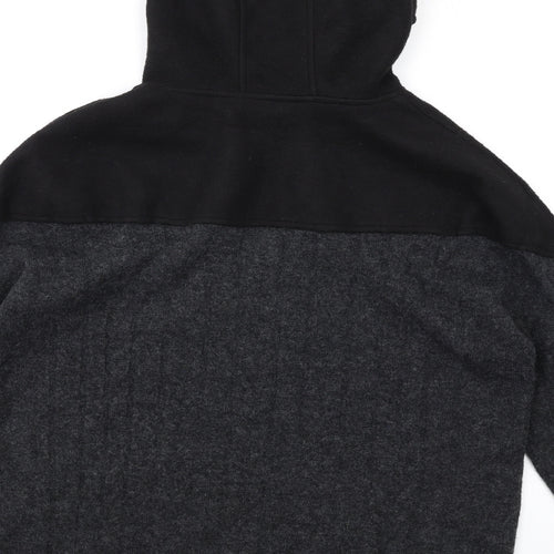 Louise Orop Womens Grey Acrylic Pullover Hoodie Size S Pullover