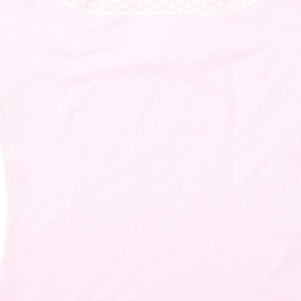 NEXT Womens Pink Acrylic Basic T-Shirt Size 10 Boat Neck