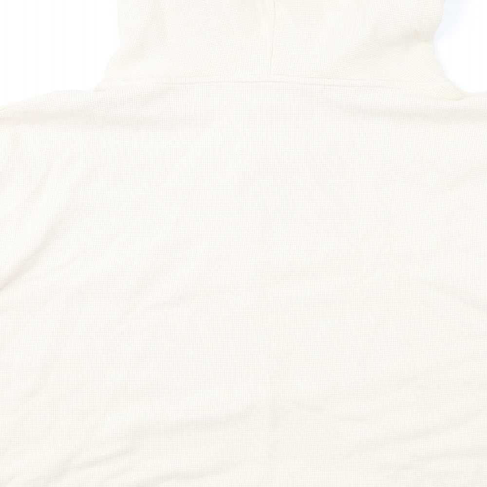 Marks and Spencer Womens Beige Cotton Pullover Hoodie Size 2XL Pullover