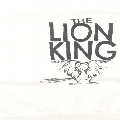 Disney Womens Ivory Cotton Pullover Sweatshirt Size M Pullover - The Lion King