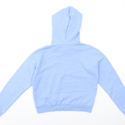 New Look Girls Blue Polyester Pullover Hoodie Size 12-13 Years Pullover