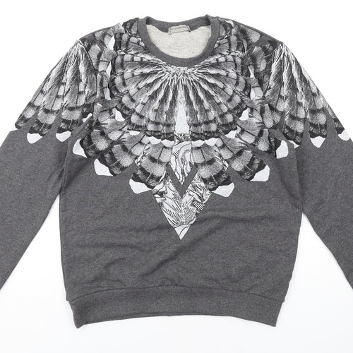 Million & Man Mens Grey Cotton Pullover Sweatshirt Size L