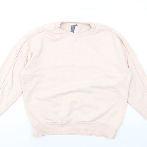 Sweaty Betty Womens Pink Cotton Pullover Sweatshirt Size M Pullover