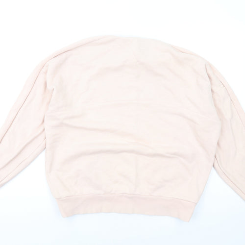 Sweaty Betty Womens Pink Cotton Pullover Sweatshirt Size M Pullover