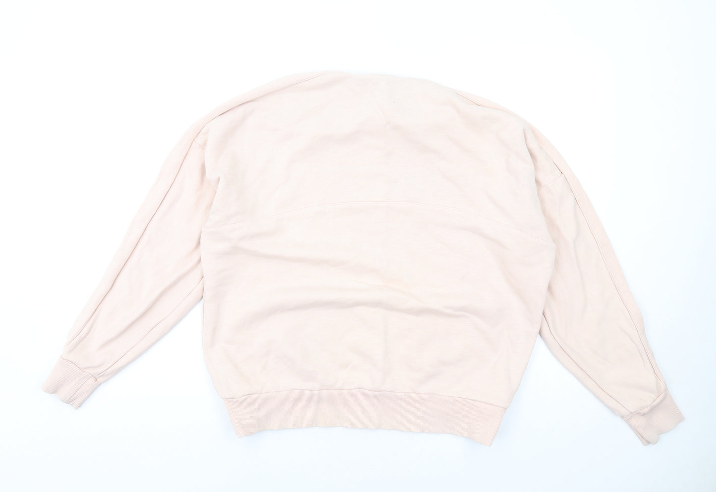 Sweaty Betty Womens Pink Cotton Pullover Sweatshirt Size M Pullover