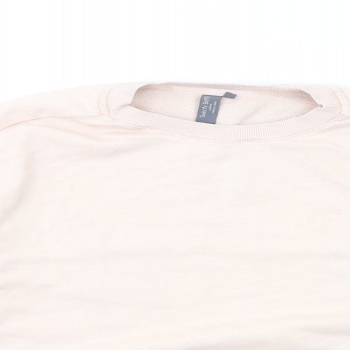 Sweaty Betty Womens Pink Cotton Pullover Sweatshirt Size M Pullover