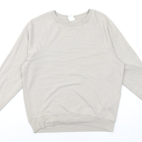 H&M Womens Beige Polyester Pullover Sweatshirt Size XS Pullover
