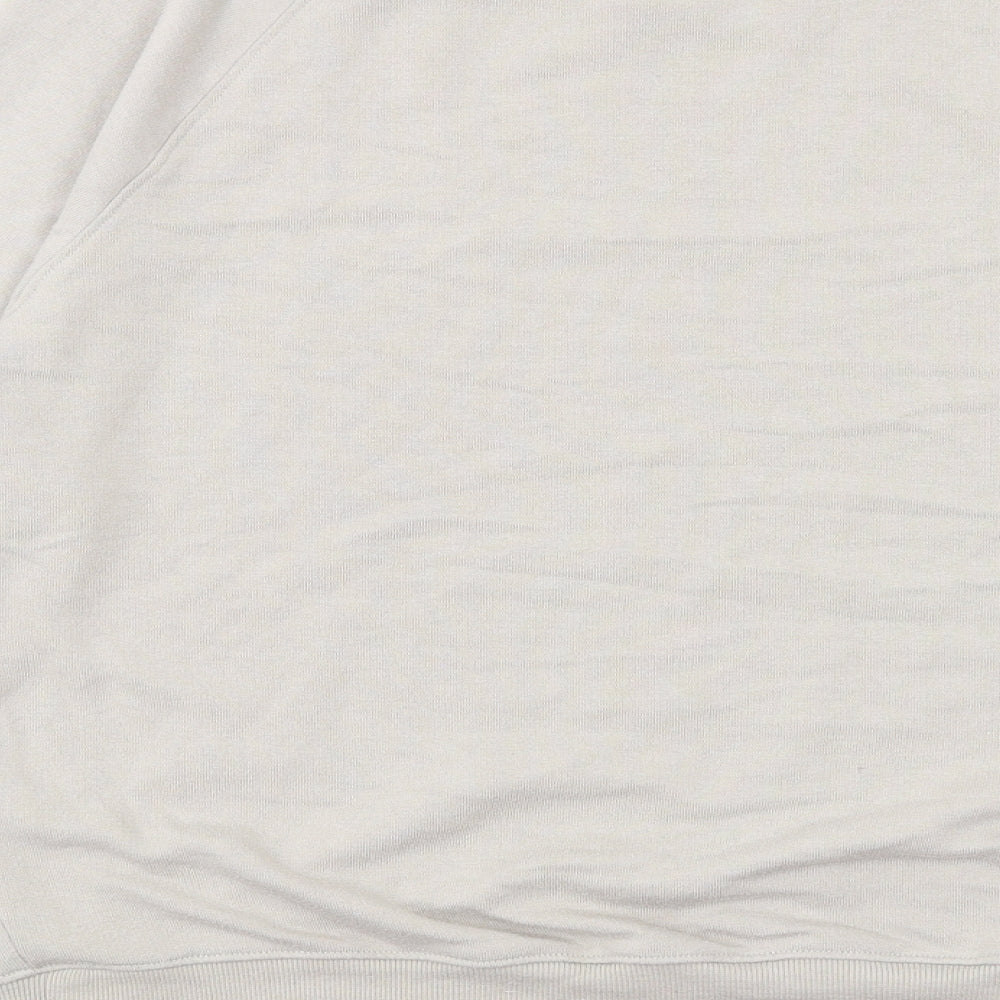 H&M Womens Beige Polyester Pullover Sweatshirt Size XS Pullover