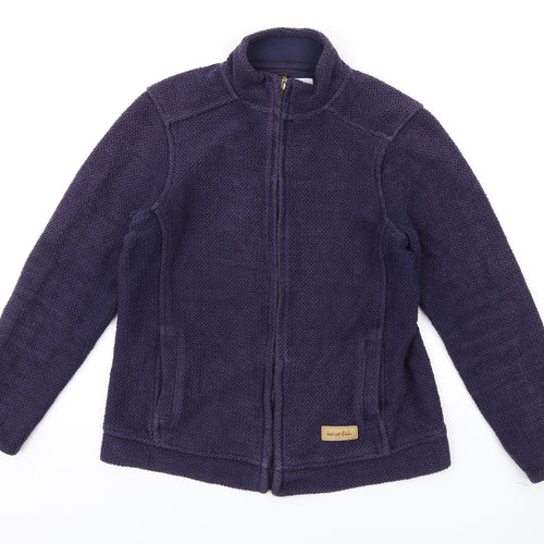 Weird Fish Womens Blue Jacket Size 12 Zip