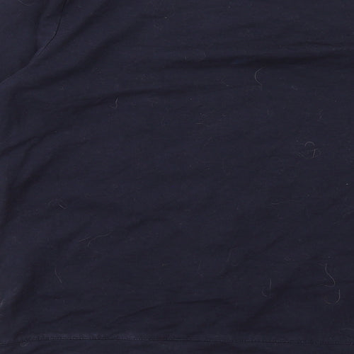 H&M Womens Blue Cotton Pullover Sweatshirt Size S Pullover - Sequins