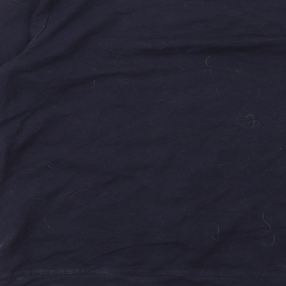 H&M Womens Blue Cotton Pullover Sweatshirt Size S Pullover - Sequins