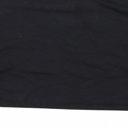 Zara Womens Black Cotton Pullover Sweatshirt Size S Pullover