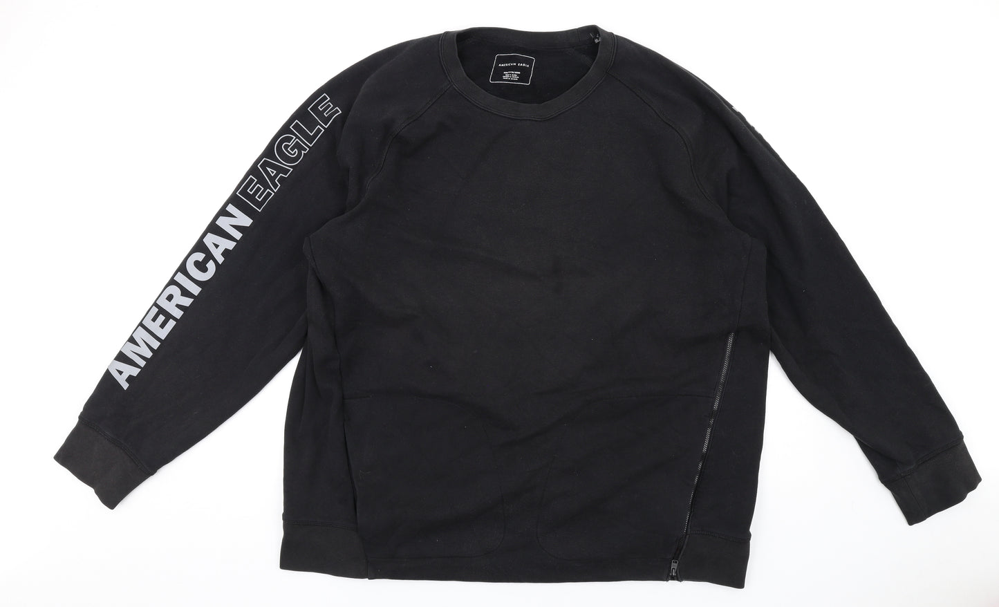 American Eagle Outfitters Womens Black Cotton Pullover Sweatshirt Size 3XL Pullover
