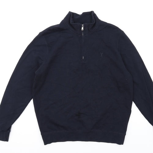 Douglas Howard Mens Blue Cotton Pullover Sweatshirt Size M
