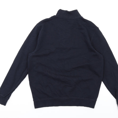 Douglas Howard Mens Blue Cotton Pullover Sweatshirt Size M