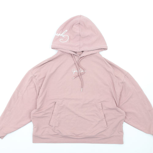 Gym King Womens Pink Cotton Pullover Hoodie Size 6 Pullover