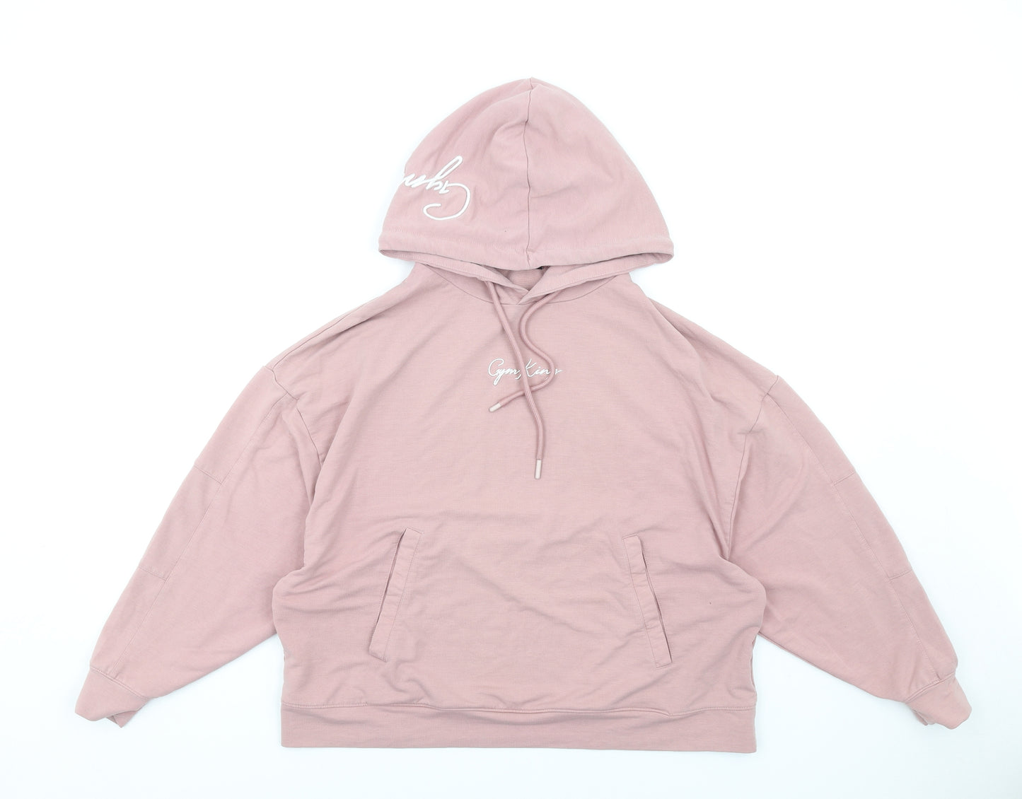 Gym King Womens Pink Cotton Pullover Hoodie Size 6 Pullover