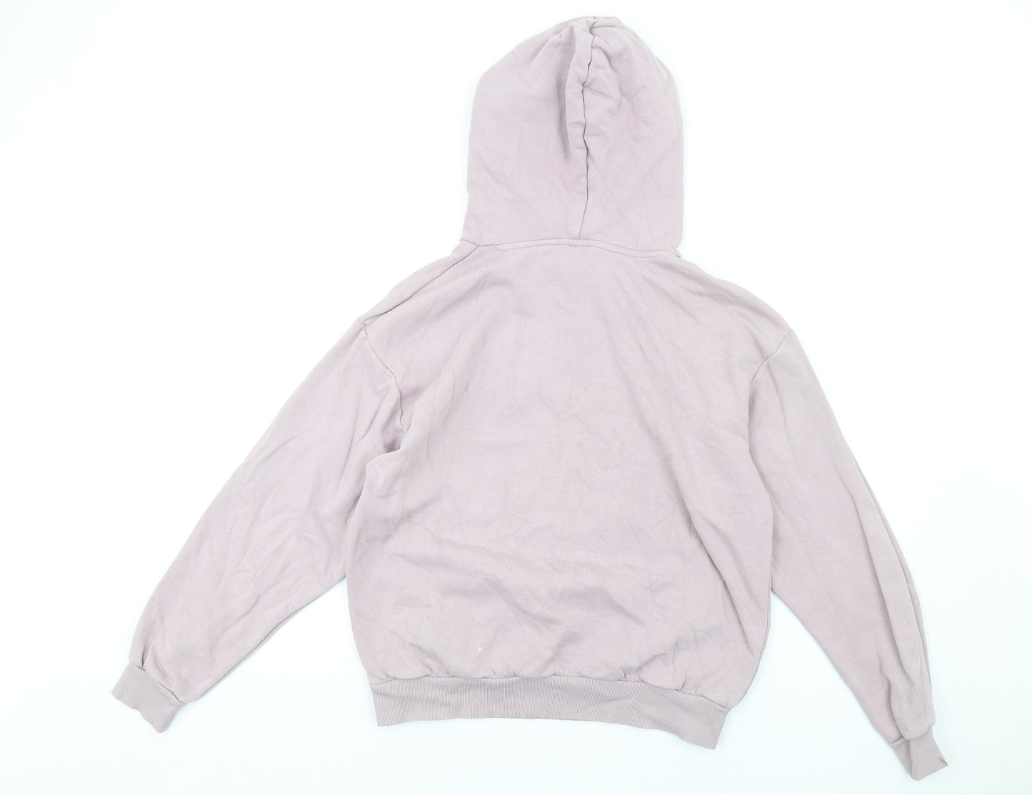 Monki Womens Purple Cotton Pullover Hoodie Size S Pullover