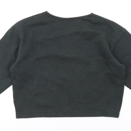Uniqlo Womens Green Cotton Pullover Sweatshirt Size S Pullover