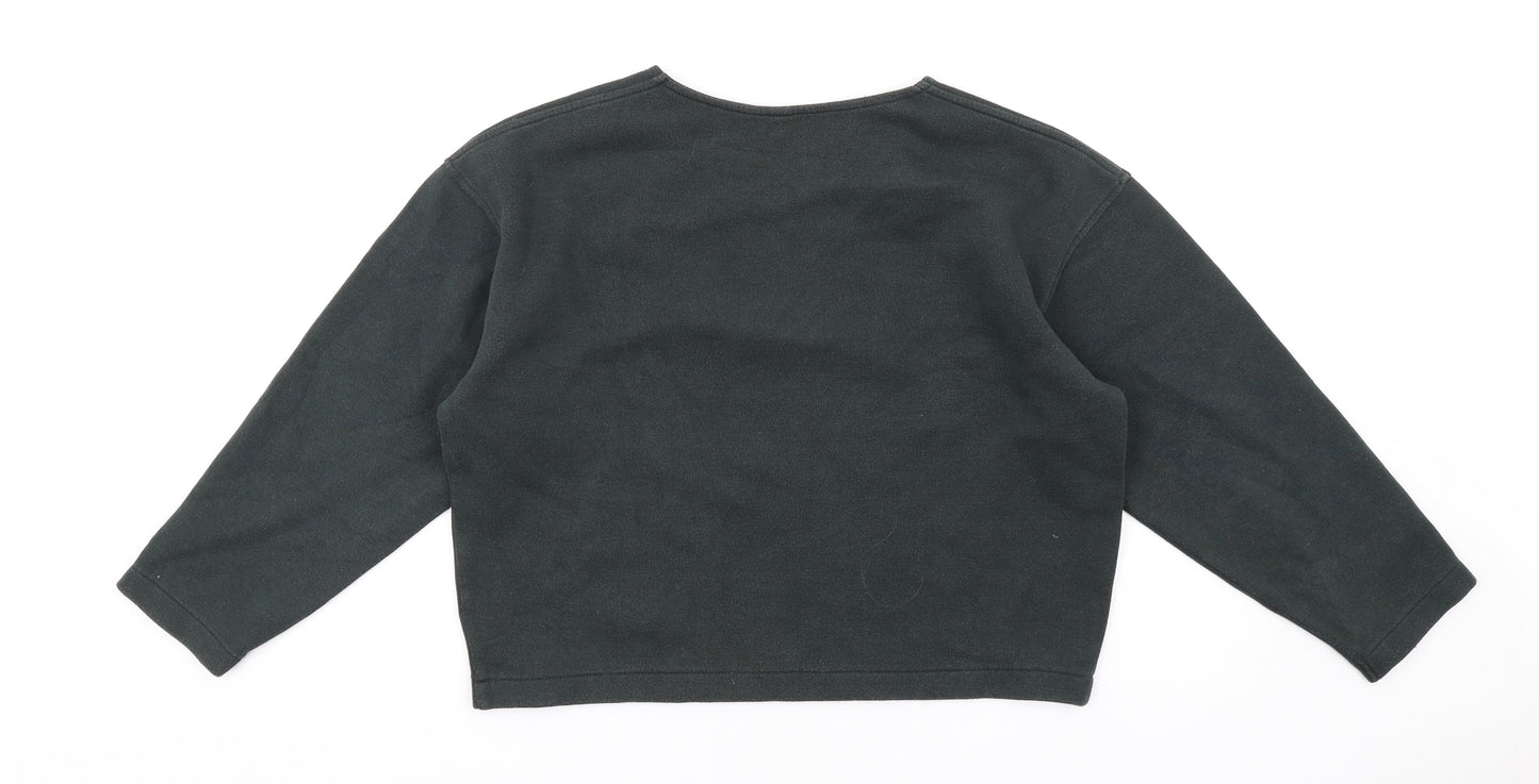 Uniqlo Womens Green Cotton Pullover Sweatshirt Size S Pullover