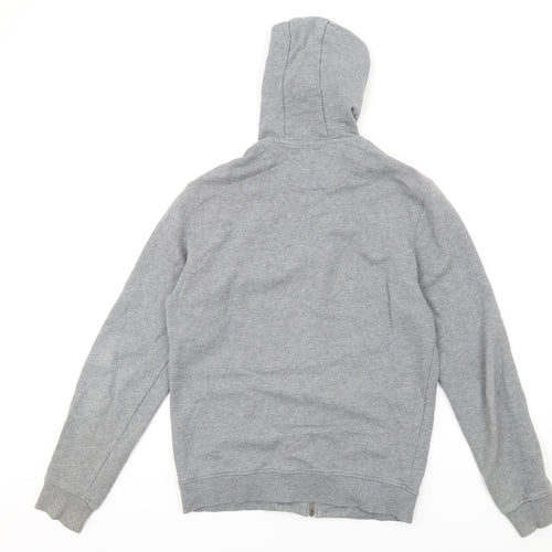 Lyle & Scott Mens Grey Cotton Full Zip Hoodie Size M