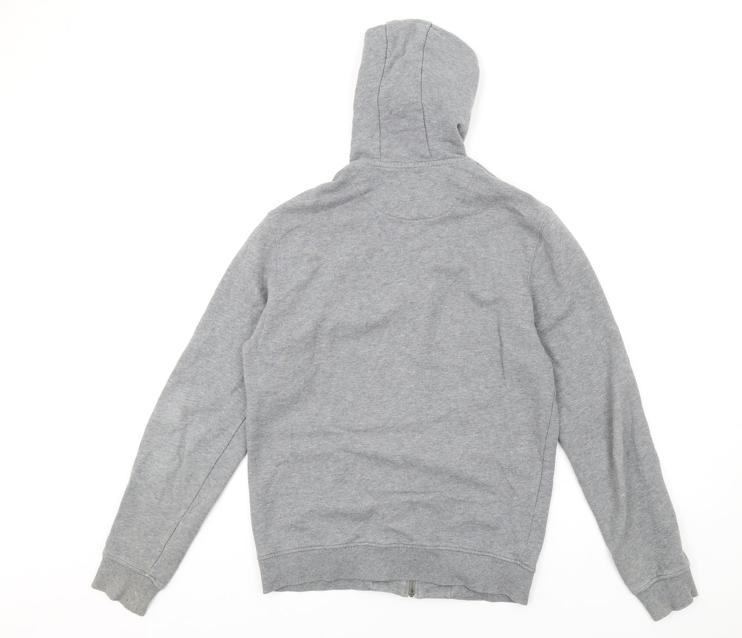 Lyle & Scott Mens Grey Cotton Full Zip Hoodie Size M