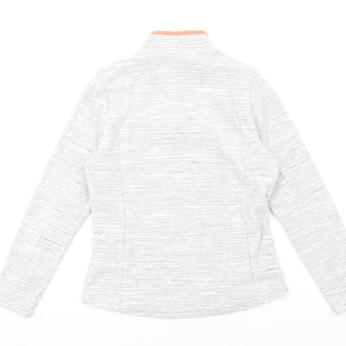 Quechua Womens Grey Polyester Pullover Sweatshirt Size L Zip