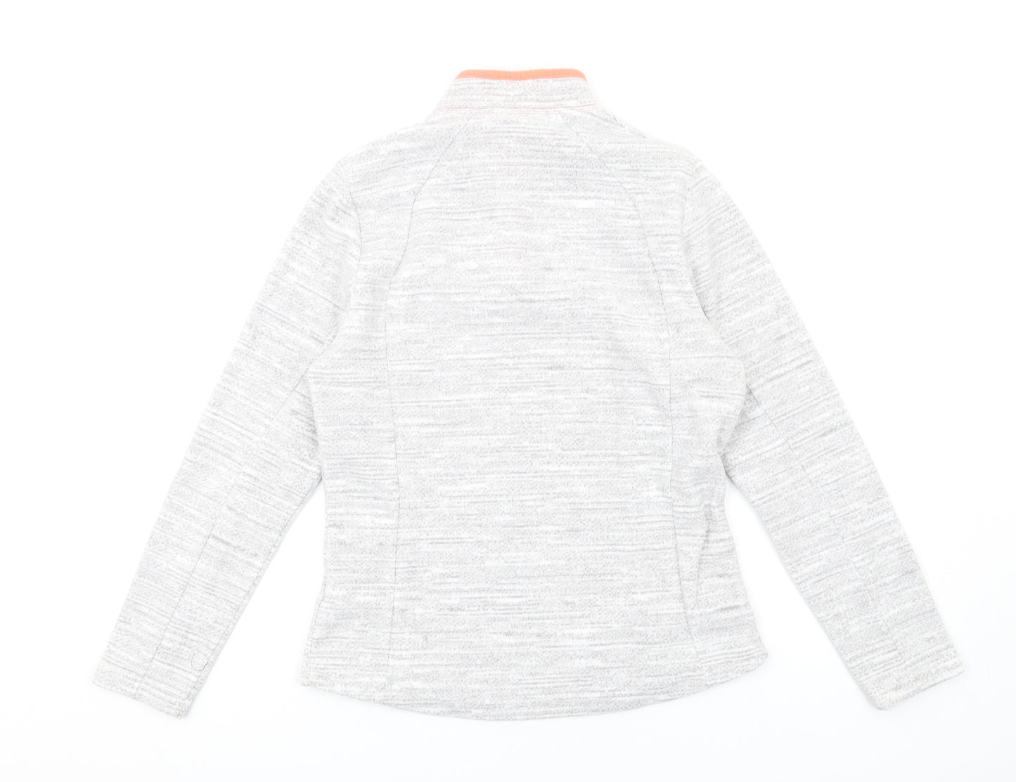Quechua Womens Grey Polyester Pullover Sweatshirt Size L Zip