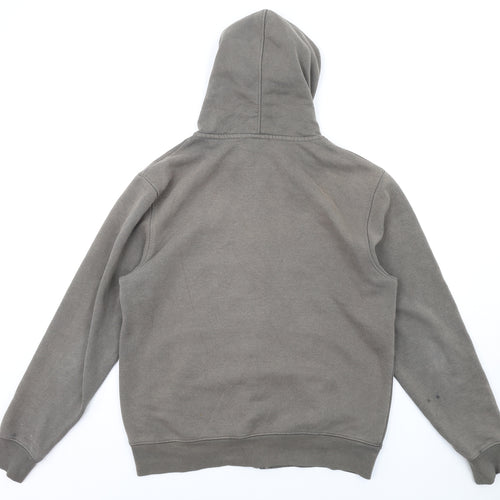 Saltrock Mens Green Cotton Full Zip Hoodie Size L