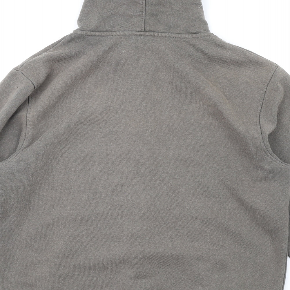 Saltrock Mens Green Cotton Full Zip Hoodie Size L