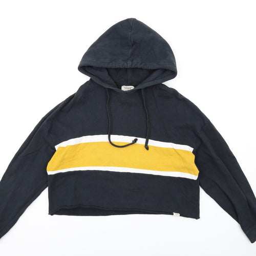 Pull&Bear Womens Black Cotton Pullover Hoodie Size M Pullover