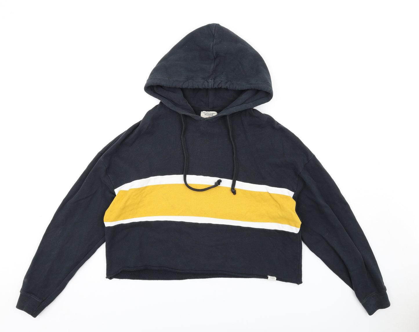 Pull&Bear Womens Black Cotton Pullover Hoodie Size M Pullover