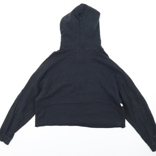 Pull&Bear Womens Black Cotton Pullover Hoodie Size M Pullover