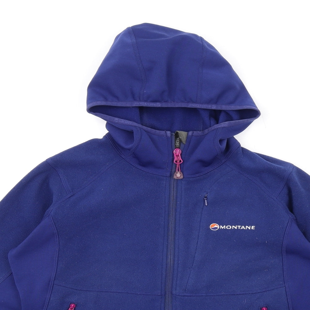 Montane Womens Blue Jacket Size 10 Zip