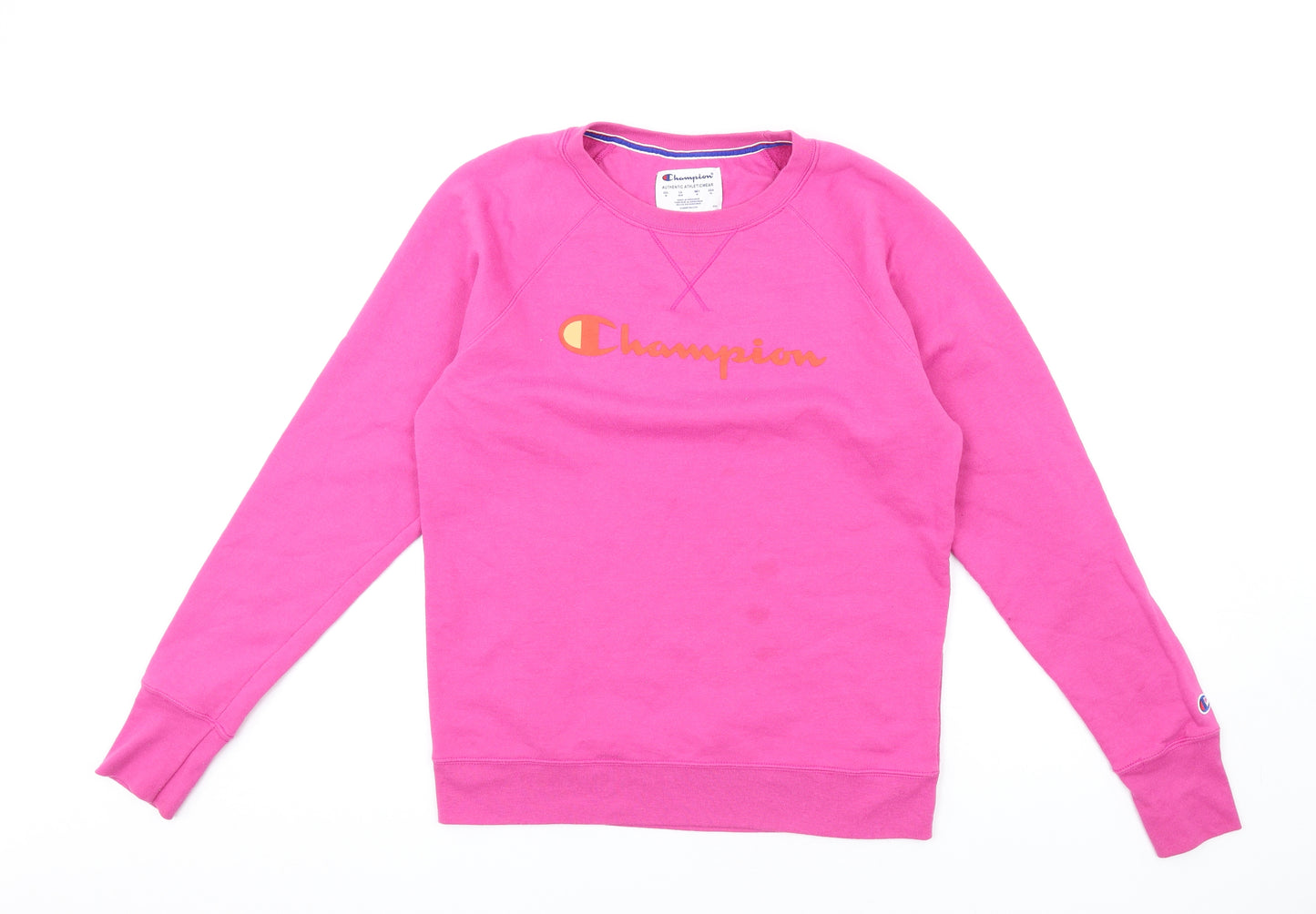 Champion Womens Pink Polyester Pullover Sweatshirt Size M Pullover