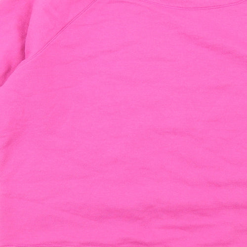 Champion Womens Pink Polyester Pullover Sweatshirt Size M Pullover