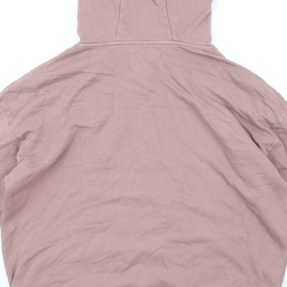 Halo Mens Pink Cotton Pullover Hoodie Size M